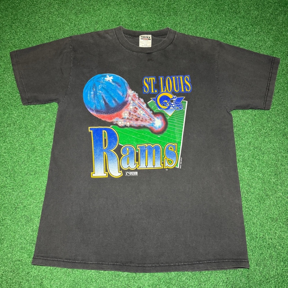 1994 90s St. Louis Rams vintage T-shirt rare nfl football perfect fade large LA
